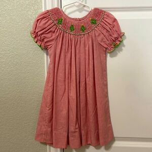 Smocked Christmas Tree dress size 2t